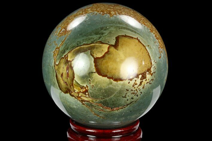 Polished Polychrome Jasper Sphere - Madagascar #126505